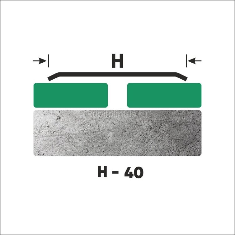 Заказать Стальной порог одноуровнеый 40 мм FA 4 M сатинированная сталь 2,7 м 