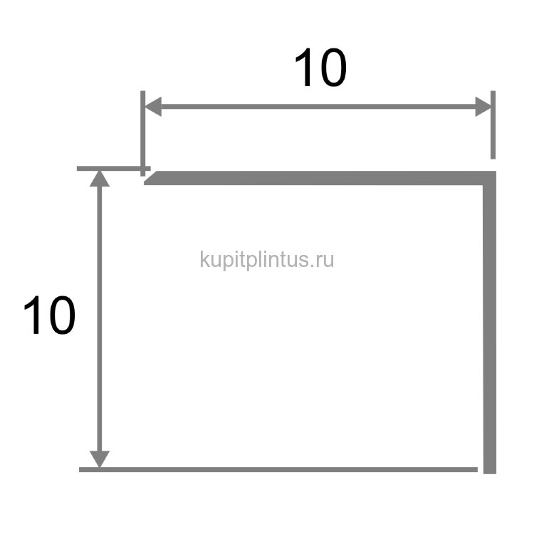 Заказать Латунный уголок 10х10 мм шлифованный PA10 3м 