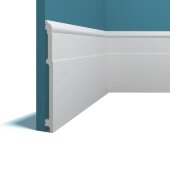 Плинтус напольный Перфект Плюс P115 белый ударопрочный полимер 183х15х2000 мм