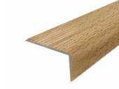 Угловой порог алюминиевый Д13 КД Бук светлый (декорированный) 2,7 м Угловой порог алюминиевый Д13 КД Бук светлый (декорированный) 2,7 м