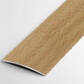 Порог алюминиевый декорированный А45 КД Бук светлый 2,7 м Порог алюминиевый декорированный А45 КД Бук светлый 2,7 м