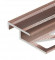 Заказать Алюминиевый профиль лестничный 20х12 мм PV58-14 розовый матовый 2,7 м 