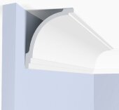 Потолочный плинтус 100х83 мм Hiwood A130V1 белый полистирол 2 м Потолочный плинтус 100х83 мм Hiwood A130V1 белый полистирол 2 м