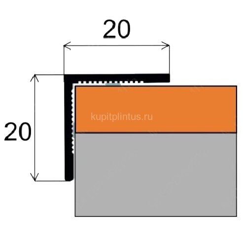 Заказать Алюминиевый уголок 20х20 мм MP 16 20-Дуб мореный 2,7 м Заказать Алюминиевый уголок 20х20 мм MP 16 20-Дуб мореный 2,7 м