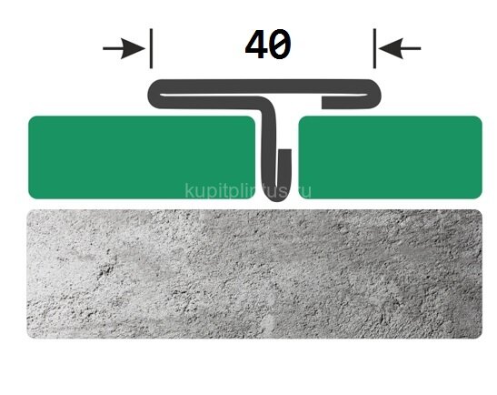 Заказать Т-образный профиль нержавеющая сталь 40 мм FT 40 GP золото полированное 2,7 м Заказать Т-образный профиль нержавеющая сталь 40 мм FT 40 GP золото полированное 2,7 м