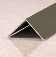 Угол защитный 30х30 мм прямой алюминий PV75-08 Шампань матовая 2,7 м Угол защитный 30х30 мм прямой алюминий PV75-08 Шампань матовая 2,7 м