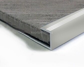 Заказать Профиль для ламината оконечный Panel L с рифлением алюминий 10 мм PV59-02 серебро матовое 2,7 м Заказать Профиль для ламината оконечный Panel L с рифлением алюминий 10 мм PV59-02 серебро матовое 2,7 м