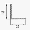 Заказать Алюминиевый уголок 29х29 мм ПБ29х29х1 золото матовое 3 м 