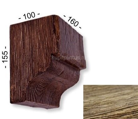 Заказать Консоль для декоративной балки 155х100х160 мм Уникс Модерн КМ16 Олива Заказать Консоль для декоративной балки 155х100х160 мм Уникс Модерн КМ16 Олива