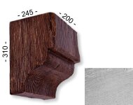 Консоль для декоративной балки 310х245х200 мм Уникс Модерн КМ22 Под покраску