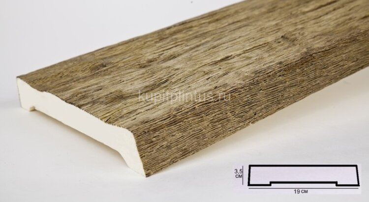 Заказать Доска из полиуретана 19х3,5 см Уникс Славянский стиль ДСС19 Олива 2 м 