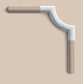 Угловой элемент для молдинга Orac Decor Duropolymer P101A 245х245 мм