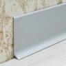Напольный плинтус пристеночный алюминиевый ПТ-40 алюминий серебро 3 м