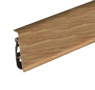 Напольный плинтус Cezar Hi-Line Prestige 75 мм цвет 304 под дерево 2,5 м Напольный плинтус Cezar Hi-Line Prestige 75 мм цвет 304 под дерево 2,5 м