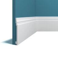 Плинтус напольный Перфект Плюс P117 белый ударопрочный полимер 130х12х2000 мм Плинтус напольный Перфект Плюс P117 белый ударопрочный полимер 130х12х2000 мм