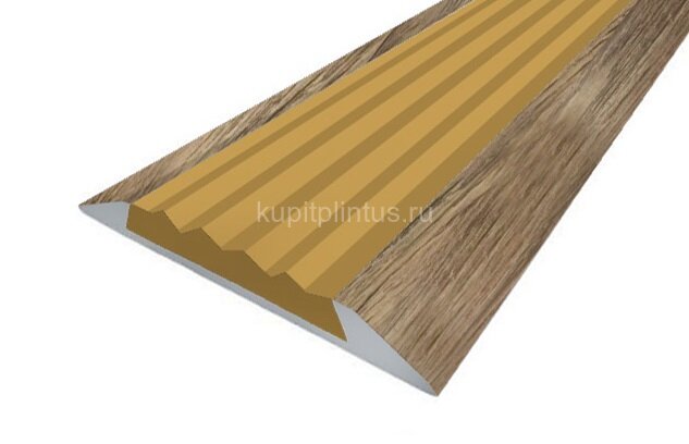 Заказать Порог противоскользящий с бежевой вставкой Д15 КД Дуб венский (декорированный) 2,7 м Заказать Порог противоскользящий с бежевой вставкой Д15 КД Дуб венский (декорированный) 2,7 м