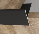 Алюминиевый торцевой Т-профиль 23 мм ПО-158-28 черный матовый 2.7 м Алюминиевый торцевой Т-профиль 23 мм ПО-158-28 черный матовый 2.7 м