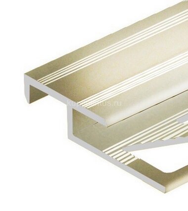 Заказать Алюминиевый профиль лестничный 20х12 мм PV58-16 титан матовый 2,7 м Заказать Алюминиевый профиль лестничный 20х12 мм PV58-16 титан матовый 2,7 м