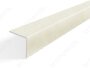 Уголок отделочный ПВХ 15х15 мм Слоновая кость 2,7 м