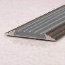 Заказать Порог одноуровневый с резиновой вставкой ПО-46 бронза матовая - серый 2,7 м 