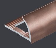 C-образный профиль алюминий для плитки 12 мм PV09-14 розовый матовый 2,7 м