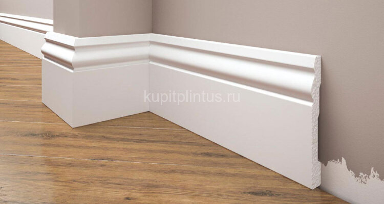 Заказать Плинтус напольный под покраску Cezar Elegance LPC-08 101-белый 2,44м Заказать Плинтус напольный под покраску Cezar Elegance LPC-08 101-белый 2,44м