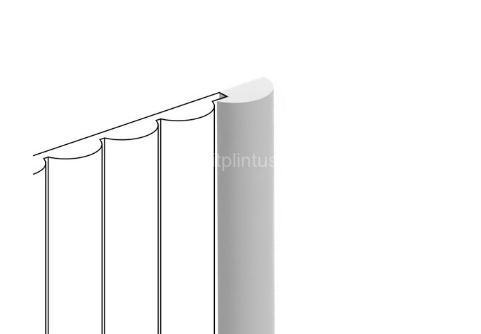 Заказать Финишный молдинг 22,5х12 мм Hiwood LF135B NP белый 2,7м 