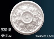 Потолочная розетка Перфект B3018 458 мм