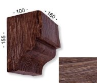 Консоль для декоративной балки 155х100х160 мм Уникс Модерн КМ16 Дуб Консоль для декоративной балки 155х100х160 мм Уникс Модерн КМ16 Дуб