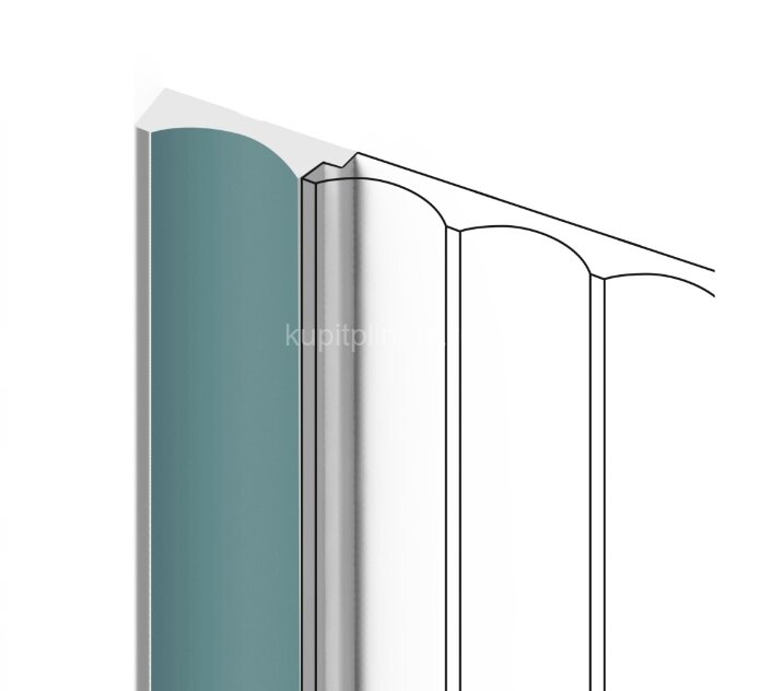 Заказать Финишный молдинг 12х32 мм HiWood LF139A BU27 зеленый 2,7 м 