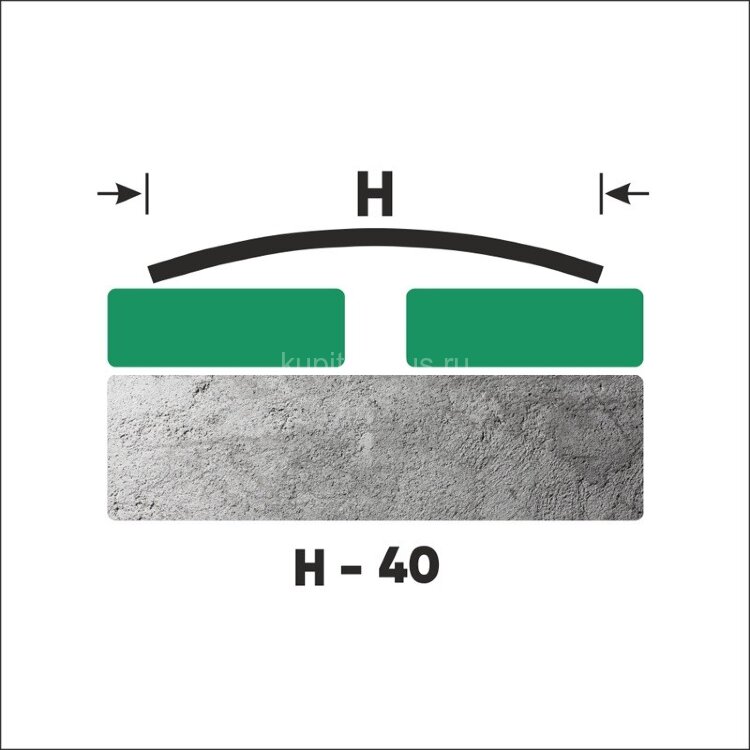 Заказать Стальной порог одноуровнеый 40 мм FAR 4 GM золото сатинированное 2,7 м 