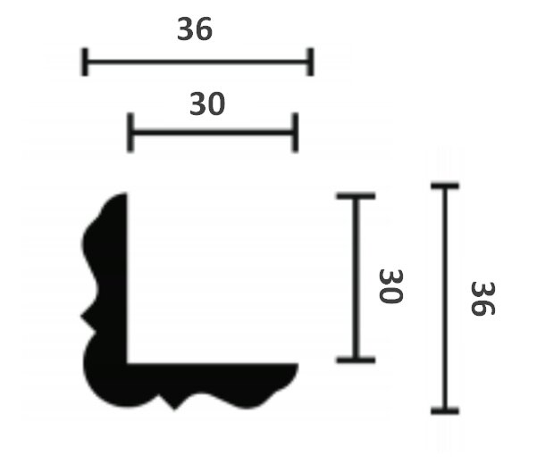 Заказать Отделочный уголок с орнаментом NMC Wallstyl WE2 белый 36х36 мм 2 м Заказать Отделочный уголок с орнаментом NMC Wallstyl WE2 белый 36х36 мм 2 м