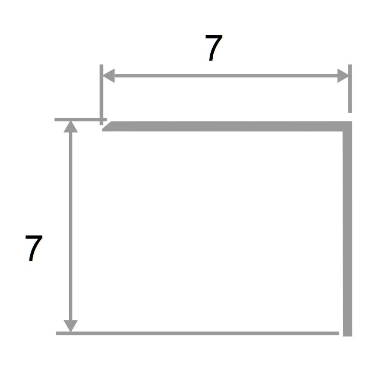 Заказать Латунный уголок 7х7 мм шлифованный PA7 3м Заказать Латунный уголок 7х7 мм шлифованный PA7 3м