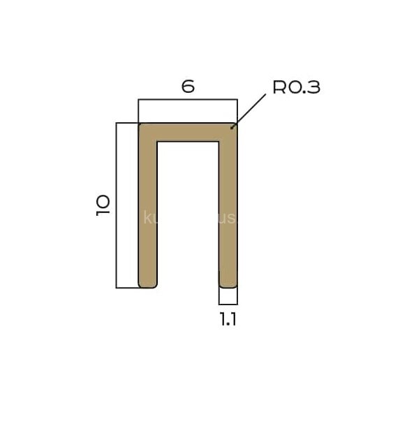 Заказать Профиль П-образный латунный 6х10 мм NEEXY PVL85-04 ANTBL антик бронза светлая 2.7м Заказать Профиль П-образный латунный 6х10 мм NEEXY PVL85-04 ANTBL антик бронза светлая 2.7м