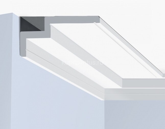 Заказать Потолочный плинтус 165х62 мм Hiwood A165L белый полистирол 2 м Заказать Потолочный плинтус 165х62 мм Hiwood A165L белый полистирол 2 м