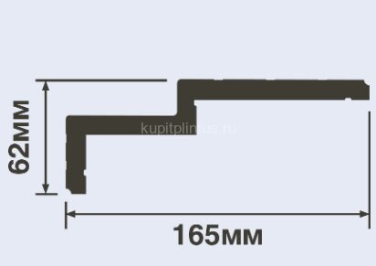 Заказать Потолочный плинтус 165х62 мм Hiwood A165L белый полистирол 2 м Заказать Потолочный плинтус 165х62 мм Hiwood A165L белый полистирол 2 м