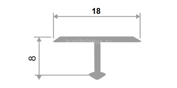 Заказать Профиль Т-образный ламинированный ПТ-18 214 дуб роял 2,7 м 