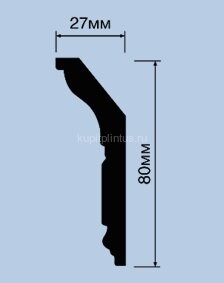 Заказать Потолочный плинтус 35х120 мм Hiwood L1902 из полистирола 2 м 