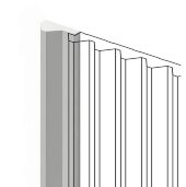 Финишный молдинг 24,1х12 мм Hiwood LF136A NP белый 2,7м