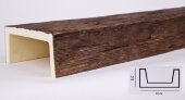Декоративная балка из полиуретана 75х150 мм Уникс Славянский стиль СС2 Дуб 2 м Декоративная балка из полиуретана 75х150 мм Уникс Славянский стиль СС2 Дуб 2 м