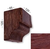 Консоль для декоративной балки 120х65х120 мм Уникс Модерн КМ12 Вишня