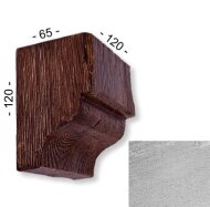 Консоль для декоративной балки 120х65х120 мм Уникс Модерн КМ12 Под покраску Консоль для декоративной балки 120х65х120 мм Уникс Модерн КМ12 Под покраску