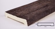 Доска из полиуретана 19х3,5 см Уникс Славянский стиль ДСС19 Темный дуб 2 м