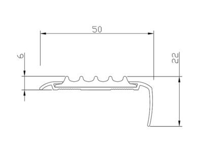 Заказать Угловой профиль алюминиевый с противоскользящей резиновой вставкой Евроступень АУ 50 коричневый 2,5 м Заказать Угловой профиль алюминиевый с противоскользящей резиновой вставкой Евроступень АУ 50 коричневый 2,5 м