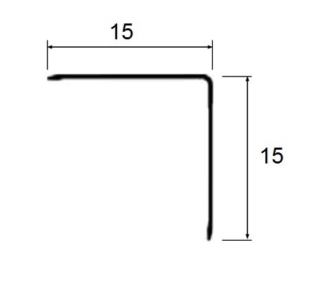 Заказать Алюминиевый уголок 15х15 мм PV61-16 титан матовый 2,7 м Заказать Алюминиевый уголок 15х15 мм PV61-16 титан матовый 2,7 м