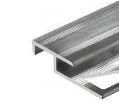 Алюминиевый профиль лестничный 20х12 мм PV58-01 полированный 2,7 м