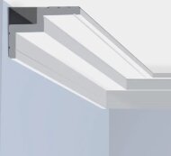 Потолочный плинтус 102х62 мм Hiwood A101 белый полистирол 2 м Потолочный плинтус 102х62 мм Hiwood A101 белый полистирол 2 м