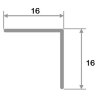 Заказать Уголок из алюминия ПН-16х16 Серебро матовое 2,7 м Заказать Уголок из алюминия ПН-16х16 Серебро матовое 2,7 м