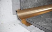 Внутренний профиль из нержавеющей стали для плитки 8 мм FWR 8 GS золото сатинированное 2,7 м