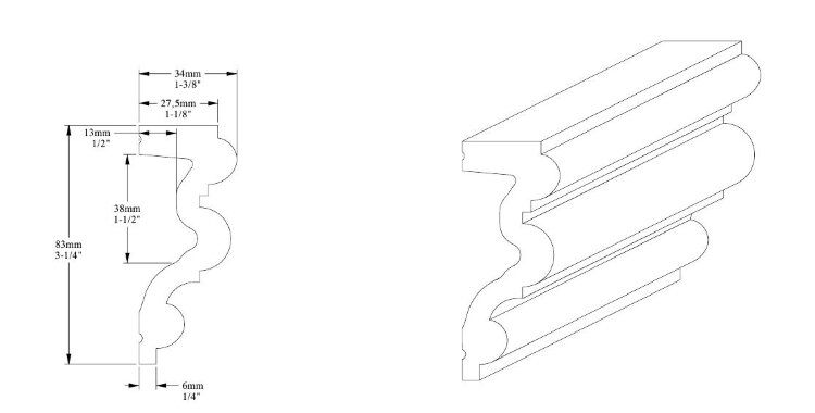 Заказать Молдинг гибкий 34х83 мм Orac Decor Duropolymer P4025F 2 м Заказать Молдинг гибкий 34х83 мм Orac Decor Duropolymer P4025F 2 м